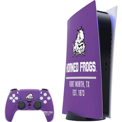 Texas Christian University Horned Frogs Fort Worth PlayStation PS5 Skins